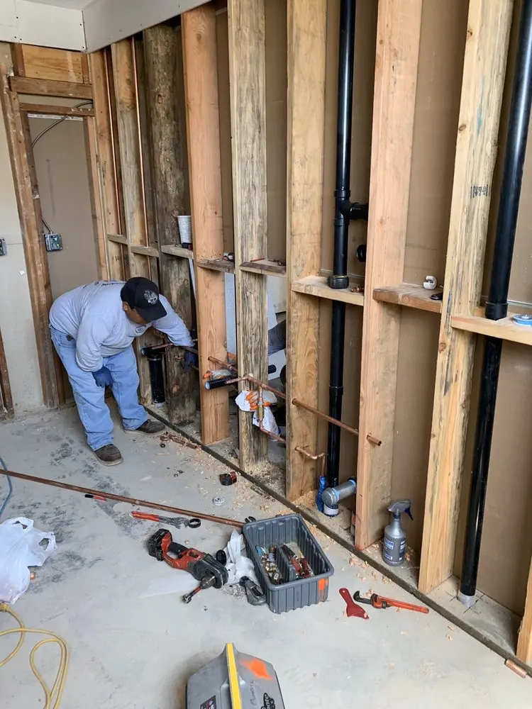 Commercial rough-in plumbing for Gas Line Repair in Crab Meadow